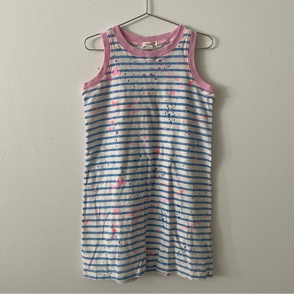 J. Crew crew cuts Splatter Paint Ringer Shift Dress